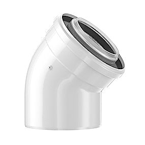 Bosch aftræksbøjning DN110/160. 45gr. Til lodret/vandret balanceret