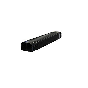 T75 fleksibel kanal 74x56 mm, Sort RAL 9005, 520 mm
