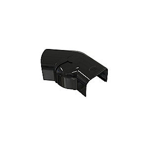 T75 jus.bar flad vinkel 78x58 mm, Sort RAL 9005, 80-140 gr.