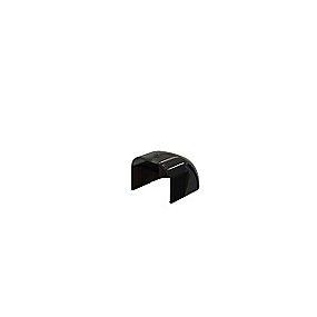 T75 endebund 78x58 mm, Sort RAL 9005
