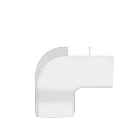 T80-H bøjning højre rotation 80x60 mm, Hvid RAL 9010, 90 gr.
