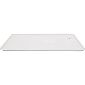 kondensbakke Til vægkonsol & jordstativ, 810x330 mm, Hvid RAL 9002
