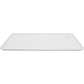 kondensbakke Til vægkonsol & jordstativ, 1000x410 mm, Hvid RAL 9002