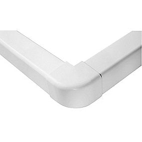 T140-H ydre hjørne 140x90 mm, Hvid RAL 9010, 90 gr.