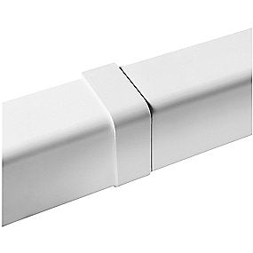 T140-H samlekappe 140x90 mm, Hvid RAL 9010