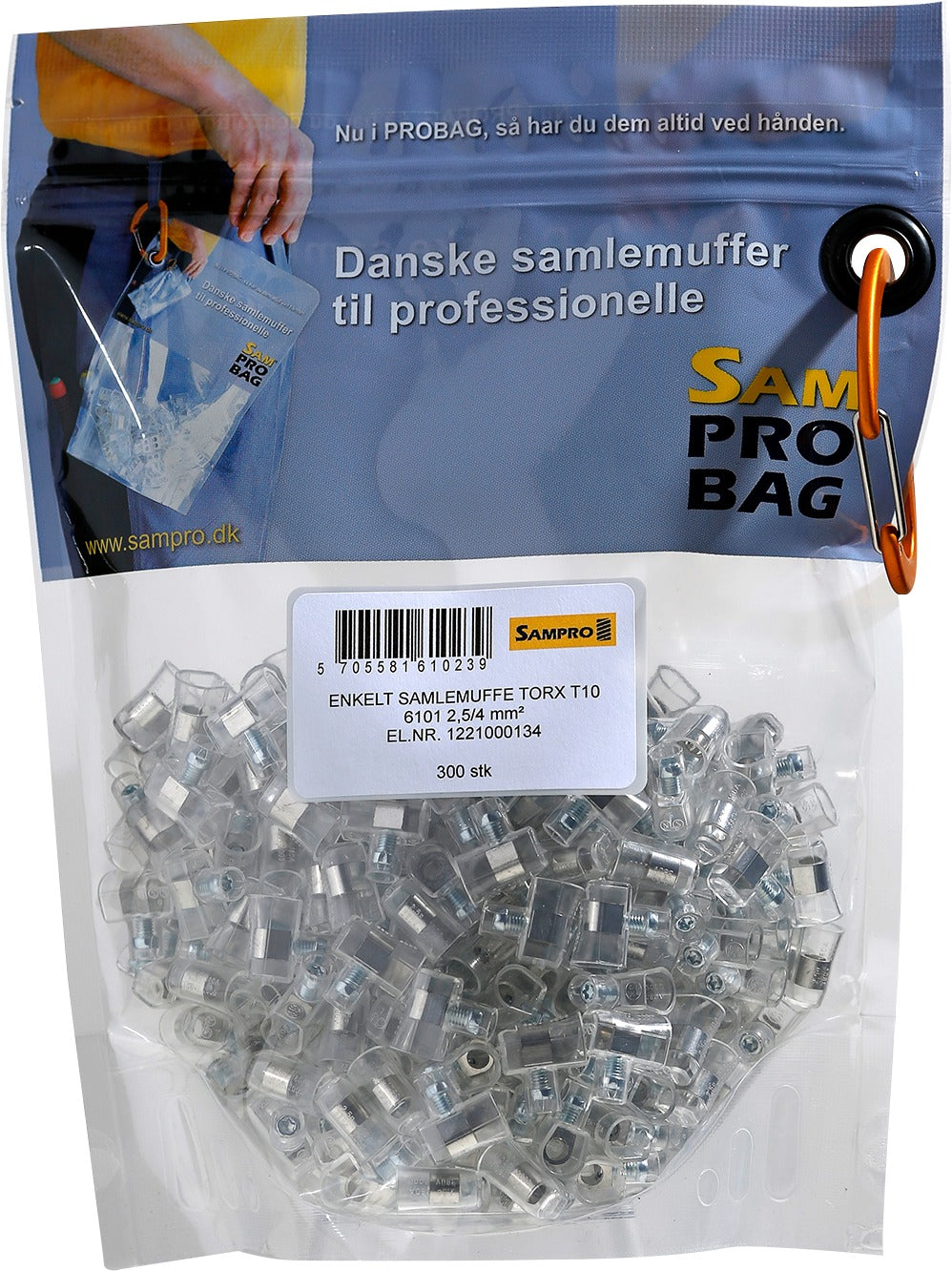 300 stk enk samlemuffe/Torx i ProBag