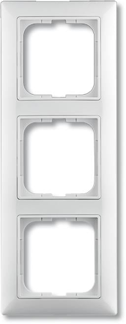 B55 RAMME, 3 MODULER, BLANK HVID