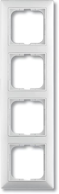 B55 RAMME, 4 MODULER, BLANK HVID