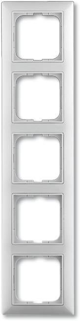 B55 RAMME, 5 MODULER, BLANK HVID