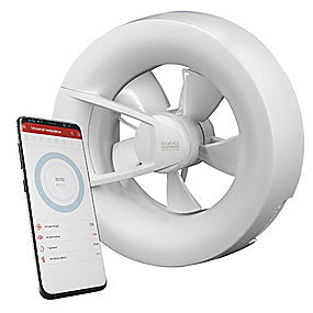 Duka Ventilator S8 Wi-Fi Rund Ø193 mm i hvid