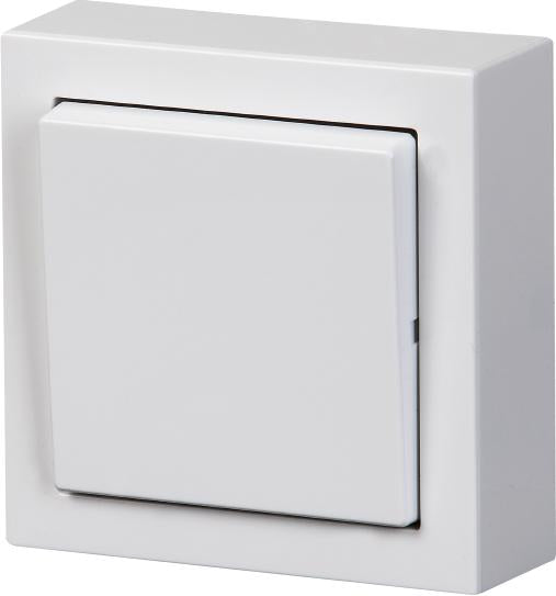 ABB UDVENDIG TRYKKONTAKT 1P 10A HVID