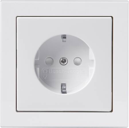 ABB SCHUKO STIKKONTAKT 16A HVID KOMPLET