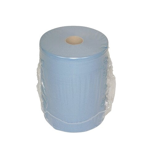 AFTØRRINGSPAPIR 2 LAGS BLÅ 37CMX380M