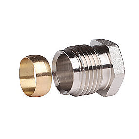 Danfoss Klemringsfittings 1/2''. 15 mm til stål- og kobberrørføring