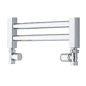 TVS reg.ventil lige krom t/designrad