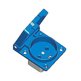 Stikdåse Dk 230V Blå