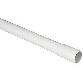 *PLASTRØR HF 16MM GRÅ M/MUFFE