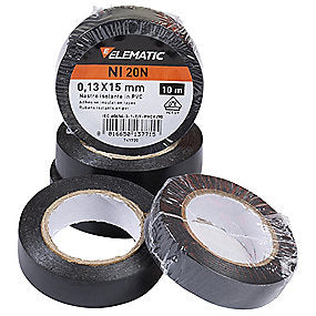 Tape Pvc 25Mm Sort (25M) Em