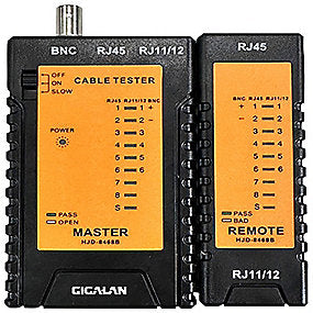 Gennemgangstester RJ45/BNC 9V,