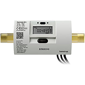 Kamstrup Multical 303 Energimåler 0,6m3/h. Batteri, wireless M-bus, Mwh,returløb,110mm,3/4