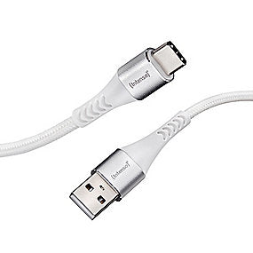 Intenso lade- & datakabel 1,5m USB-A til USB-C, 60W/QC, hvid