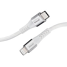 Intenso lade- & datakabel 1,5m USB-C til lightning, 27w/PD/MFI, hvid