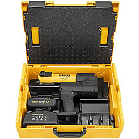 REMS akku-Pressmaskine E 22V ACC Inkl. 21,6 Li-Ion Plus 2,5Ah batt., lader i L-Boxx