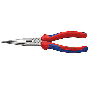 Knipex fladrundtang 200mm Med skær, to-komponent greb