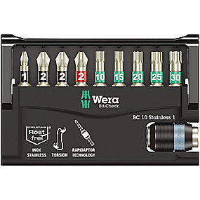 WERA Bit-Check 10 Stainless 1, 10 dele