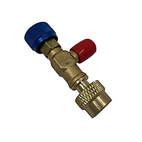 Rothenberger serviceventil 1/4'' SAE 5/16'' FSAE R32 & R410A, til køleanlæg m/ARC ventil