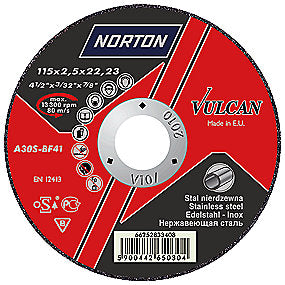 Norton Vulcan skrubskive 230x6.4x22. mm. A30S-Bf Inox 27