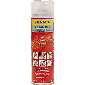 Lyra Markeringsspray Rød - 500 ml