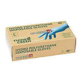 Think Green Engangshandske Hydro PU fødevaregodkendt, Pudderfri, pk. á 100stk. Str. 7