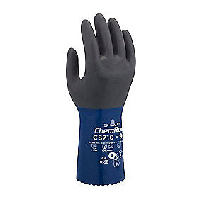 Showa Nitrilhandske CS710 30 cm med for af polyester. Str. 9