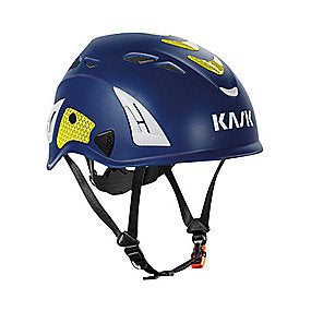 Kask sikkerhedshjelm blå/gul