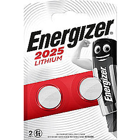 Energizer batteri 3V CR2025 lithium - pakke a 2stk