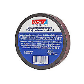 tesa tætningstape 10mx19mm PRO 62822, selvvulkaniserende tape af butylgummi, sort