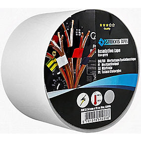 Stokvis PVC isoleringstape 50mmx20m, med kraftig klæber til høj & lav temperatur. Isogrå