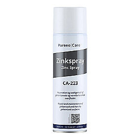 Pureno zinkspray 500ml Propan/butan, yder rustbeskyttelse uden efterbehandling