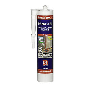 Dana Lim Sanitets- & byggesilikone Danaseal 514 hvid - 300ml.