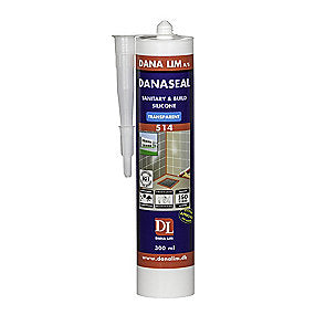 Dana Lim Sanitets- & byggesilikone Danaseal 514 transparent - 300ml.