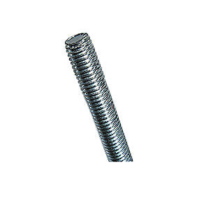 Bossard gevindstang M8 Elforzinket DIN 975. Lgd. a 1 mtr. Stål 8.8 1 stk