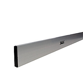 Svalk alu retteskinne 2,5m u/libelle, forstærket med midtribbe, 18x100mm