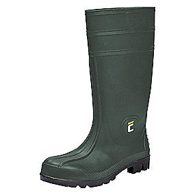 OS Sikkerhedsgummistøvle grøn. PVC S5 med stålkappe og sømværn af stål. Str. 44