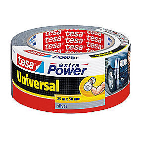 tesa Extra Power Universal lærredstape 25 m x 50 mm, grå