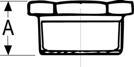 +GF+ NIPPELMUFFE SORT 1X3/4