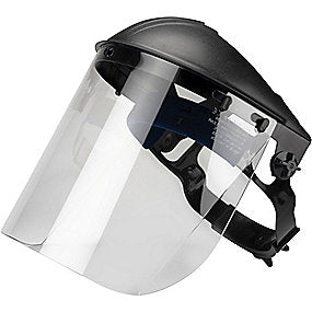 OX-ON ansigtsskærm med pandeskjold & opklappeligt visir i slagfast polykarbonat. One Size