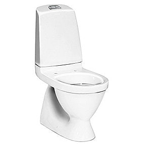 Gustavsberg 5600 Classic toilet 2/4-liter skjult S-lås lukket skyllerand
