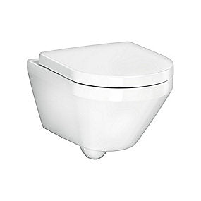 Gustavsberg Graphic vægskål HF kombi Inkl. Softclose QR toiletsæde