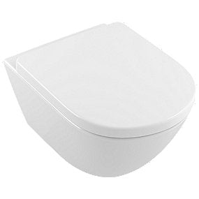 V&B Subway 2.0 hængetoilet, Rimless toilet, C+ toilet, Villeroy & Boch toilet, hvid alpin toilet, toilet uden sæde.